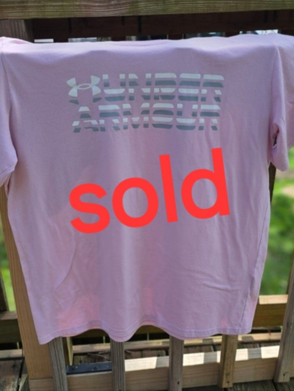 Under Armour Pink Logo Tee